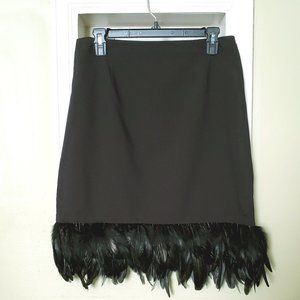Feathered Hem Skirt